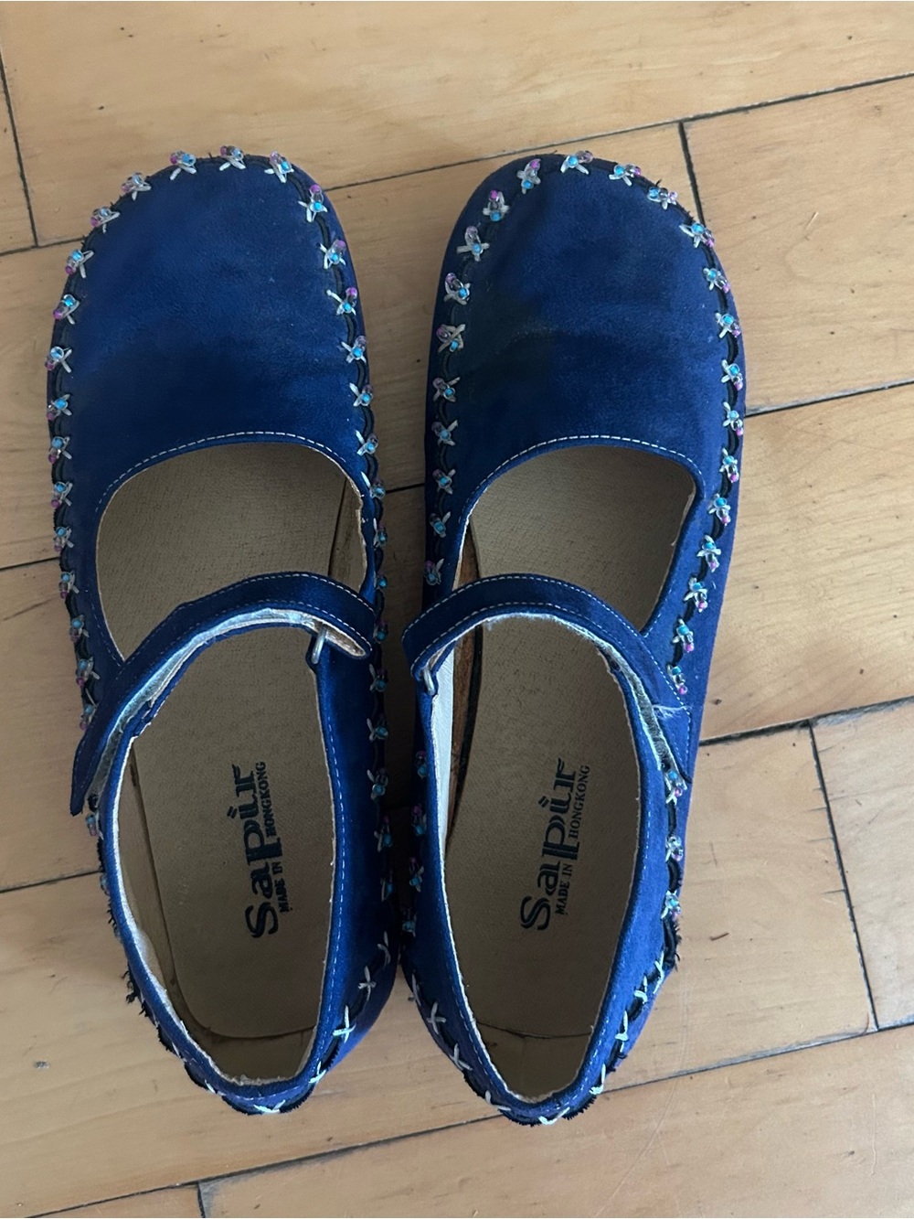 Women's size US 8 Navy Blue Mary Jane Shoes